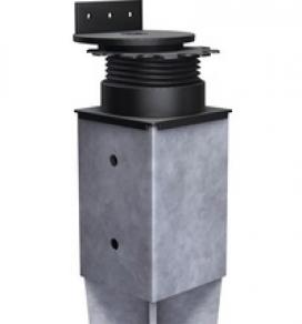Plot pour terrasse Flex 42-87mm polypropylène noir  : 8 € pièce