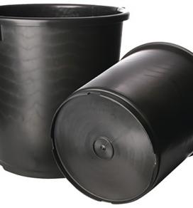 Seau à mélanger PE rond noir avec poignées 35 l : 10 € Pièce