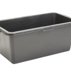 Bac à mortier PE carré type 65 72,5 x 38,5 x 29 cm : 61 litre : 7 € pièce : + de 100 pièces disponible