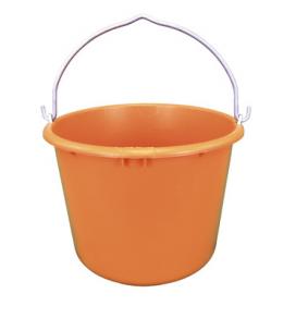 Seau de chantier Pro robuste orange, manipulé par une grue,  Ø 307 mm 12 l : 6,50 € pièce