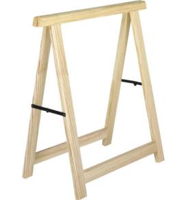 Tréteau rabattable en pin 75,5 x 73,5 x 38 cm naturel. 400 kg : 11 € pièce