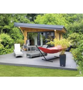 Lame de terrasse Konsta en bois composite Nativo alvéolé revêtue 23x138x3000 mm chêne gris foncé : 30 € pièce