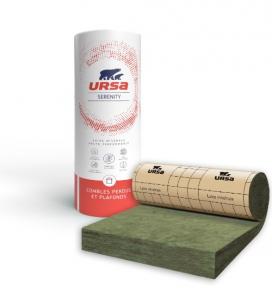 Rouleau de laine de verre URSA SERENITY 40 kraft, Ep.100mm, : 5 € M²