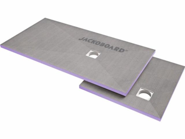 Receveur de douche carrelage JACKOBOARD® Aqua 900 mm x 900 mm x 40 mm évacuation décentralisée : 120 €