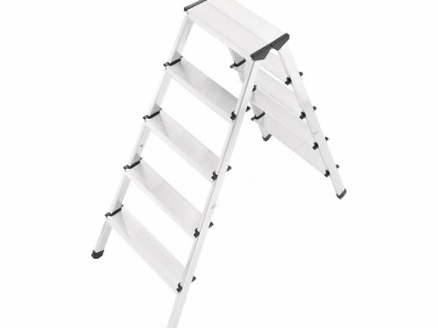 Échelle marches en aluminium Hailo D60 2 x 5 marches : 98 € pièce