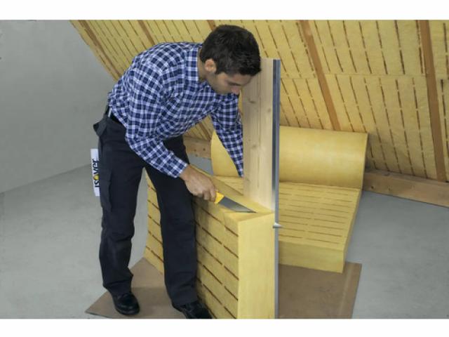 Panneau  en laine de verre ISOVER Integra 1-035  5600 mm x 1200 mm x 100 mm : 7 € M²