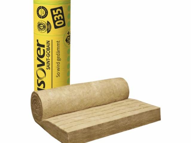 Panneau  en laine de verre ISOVER Integra 1-035  5600 mm x 1200 mm x 100 mm : 7 € M²