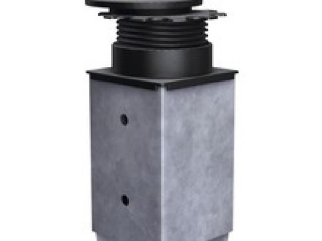 Plot pour terrasse Flex 42-87mm polypropylène noir  : 8 € pièce