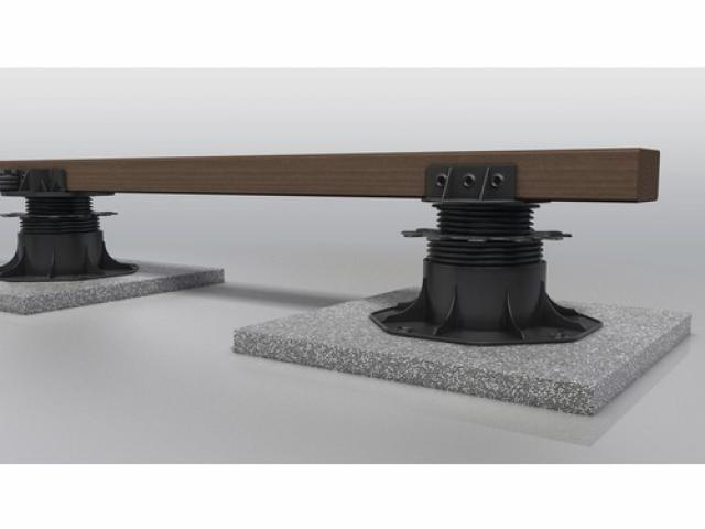 Plot pour terrasse réglable 25 - 40 mm, compensation de la pente jusqu'à 8% : 4,25 € pièce