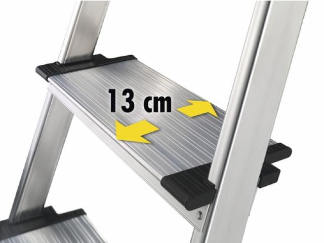 Échelle de sécurité Hailo L80 ComfortLine en aluminium 5 marches : 85 € pièce