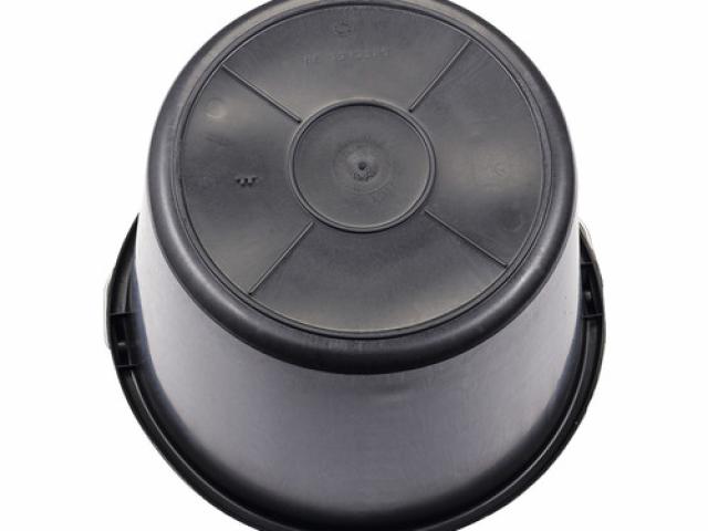 Seau de chantier PE rond noir avec étrier à crochet ∅ 310 mm 12 l : 1,25 € Pièce : + de 100 Pièces disponible