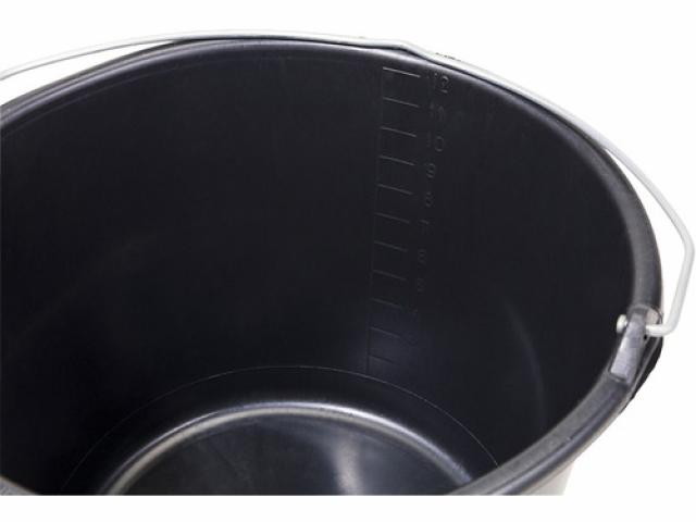 Seau de chantier PE rond noir avec étrier à crochet ∅ 310 mm 12 l : 1,25 € Pièce : + de 100 Pièces disponible