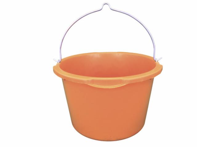 Bac à mortier Pro robuste orange, manipulé par une grue, Ø 51 40 l :  16 € pièce