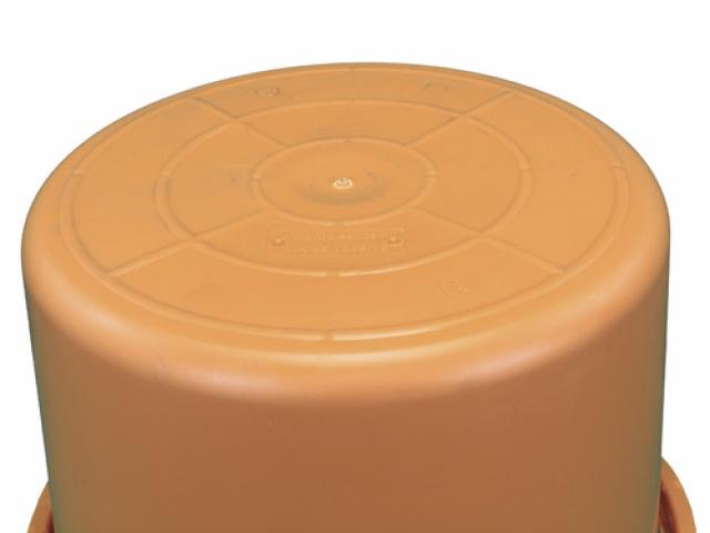 Bac à mortier Pro robuste orange, manipulé par une grue, Ø 51 40 l :  16 € pièce