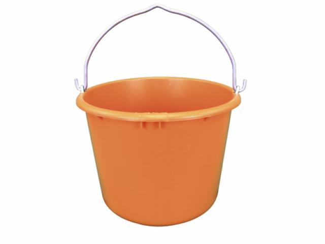 Seau de chantier Pro robuste orange, manipulé par une grue,  Ø 307 mm 12 l : 6,50 € pièce