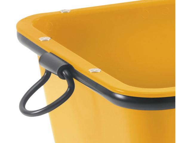 Bac pour mortier pouvant être manipulé  PE jaune 990 x 665 x 490 mm 200 l : 115 € pièce : 