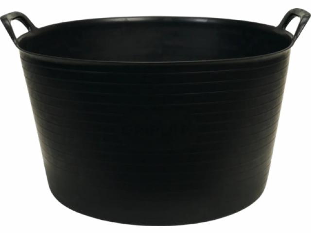 Seau flexible jardin/construction plastique noir 56 l : 10 € pièce