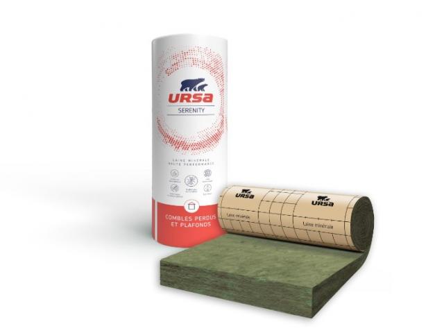Rouleau laine de verre URSA SERENITY 40 kraft comble perdu Ep.200mm, : 7,50 € M²
