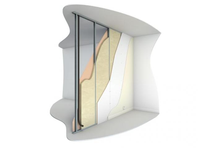 Lot de 2x2 rouleaux laine de verre cloison Duo ISOVER nu, Ep.45mm,  : 3,75 € M²